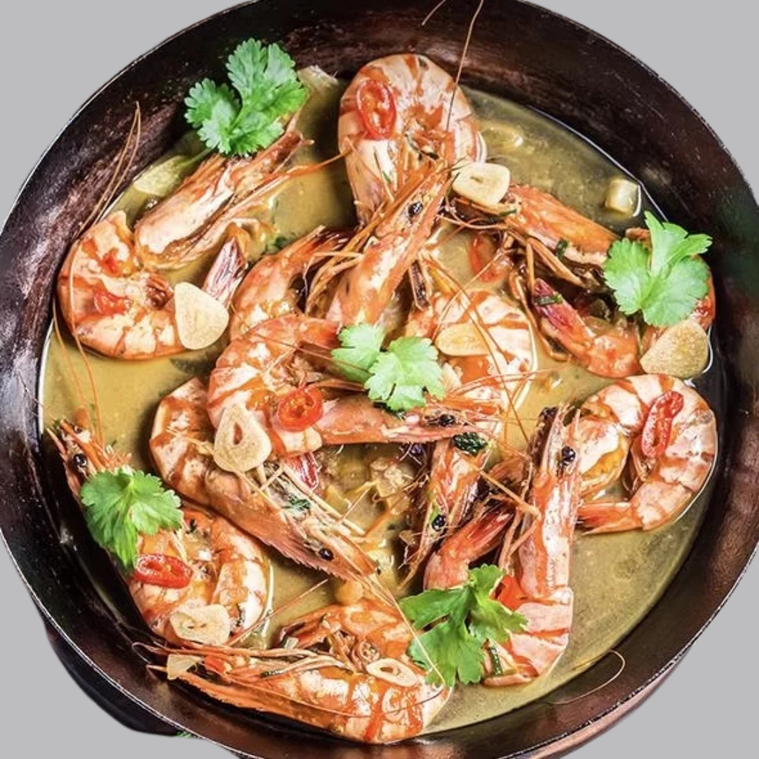 Creveti fragezi in sos de unt by ChefSuperFood- 350g de la Chefsuperfood Baby caracatita & Baby calamar