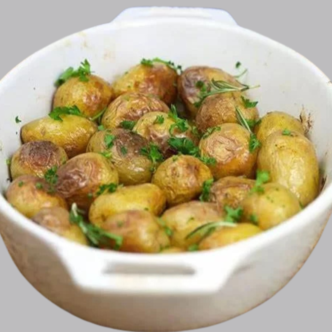 Cartofi noi cu usturoi verde si mirodenii proaspete by ChefSuperFood- 500g de la Chefsuperfood Bulete de cascaval cu ardei iute