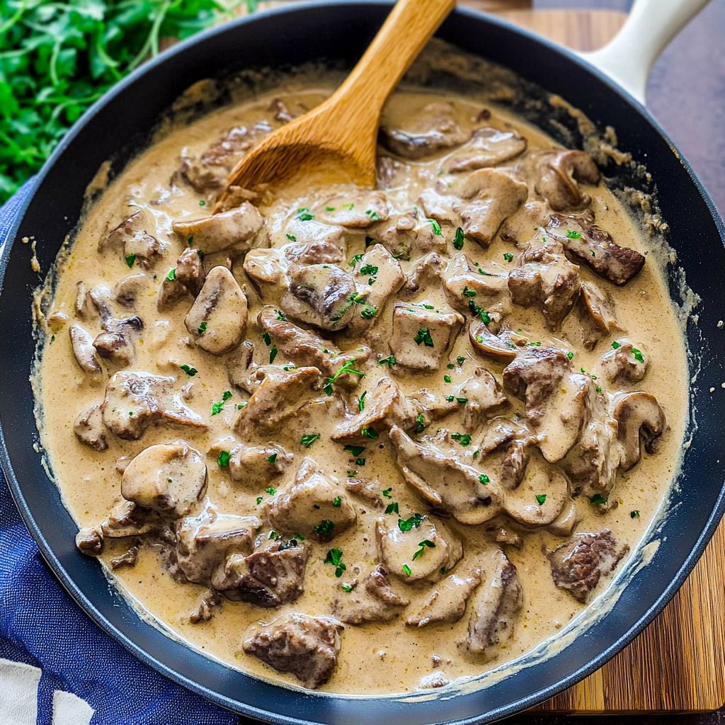 Vita frageda gatita cu sos de ciuperci si smantana- 1.2kg de la Chefsuperfood Vita frageda gatita cu sos de ciuperci si smantana- 1.2kg