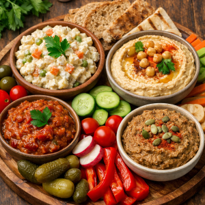 Platou vegetarian pentru 2 persoane