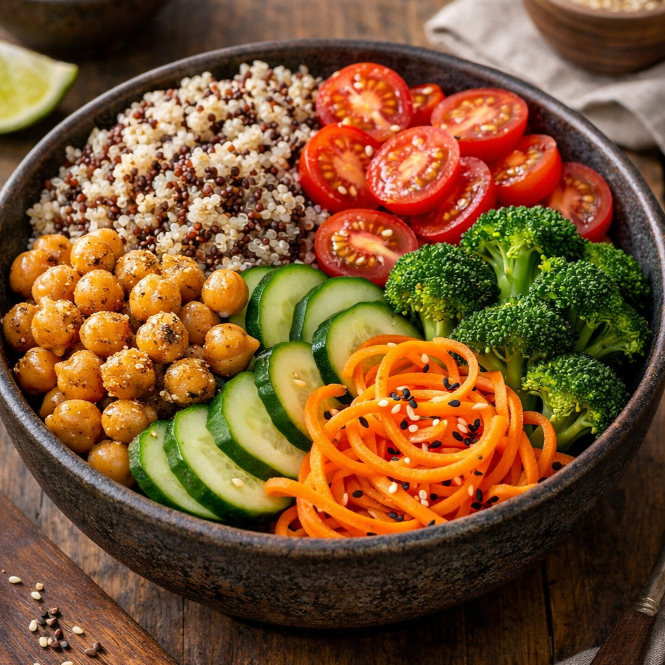 Plant Protein Quinoa Bowl de la Chefsuperfood Teriyaki Chicken Power Bowl