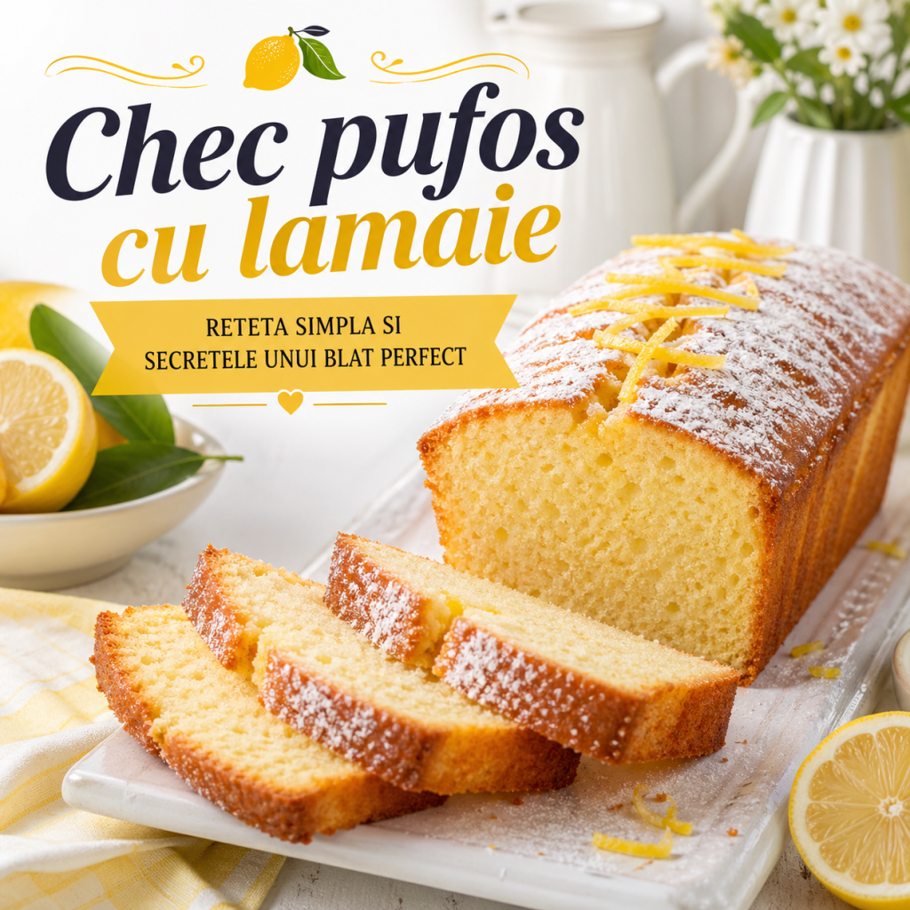 Chec pufos cu lamaie – reteta simpla si secretele unui blat perfect