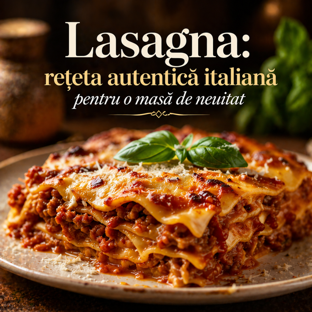 Lasagna: reteta autentica italiana pentru o masa de neuitat